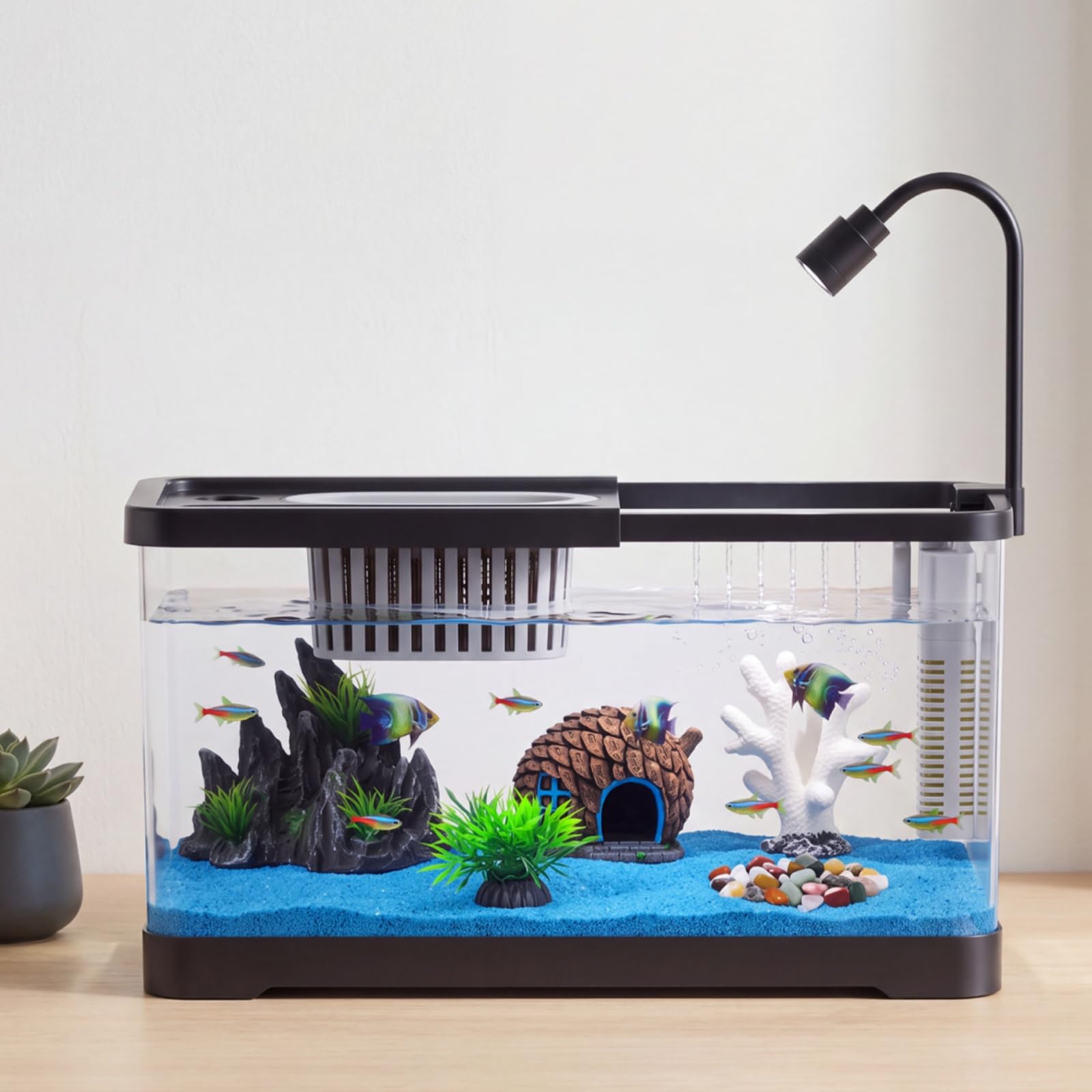 Betta Fish Tank - Набор для аквариума с фильтром и