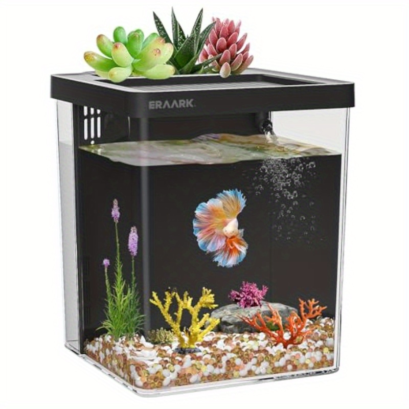 Aquarium Fish Keeping - Настольный аквариум для офиса/дома с фильтром,