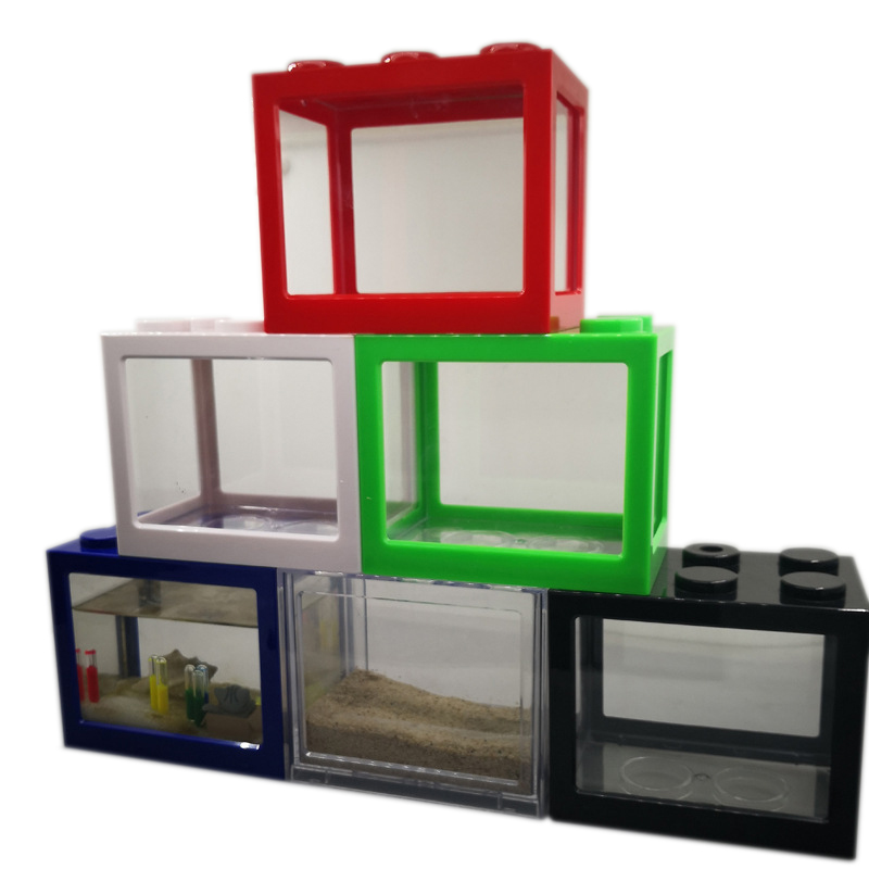 Betta Fish Tank - 7-цветный мини-аквариум для рыбок бетта, креативный