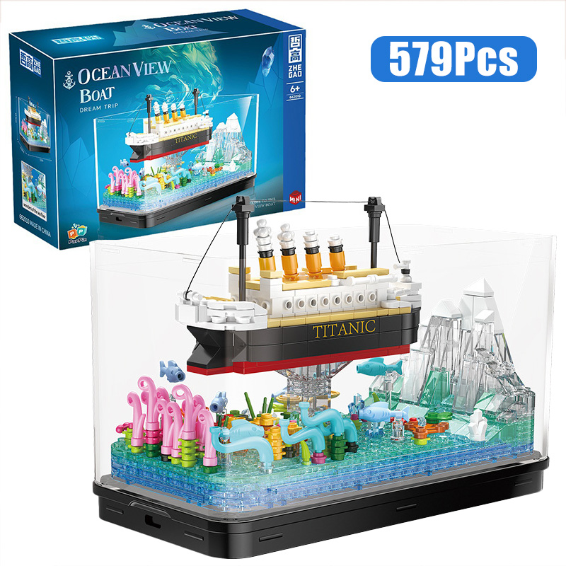 Aquarium Fish Keeping - MOC Титаник Круизная линия пиратский корабль