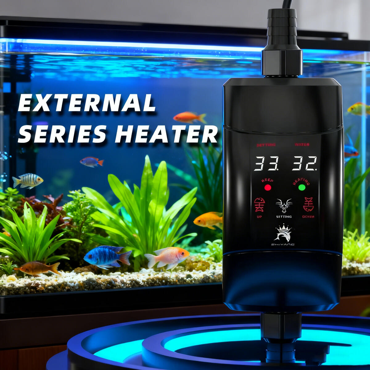 Fish Tank Heater - Внешний нагревательный стержень 300 Вт -