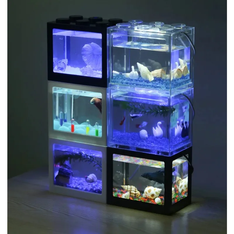 Betta Fish Tank - Настольный мини-светильник для аквариума со светодиодной