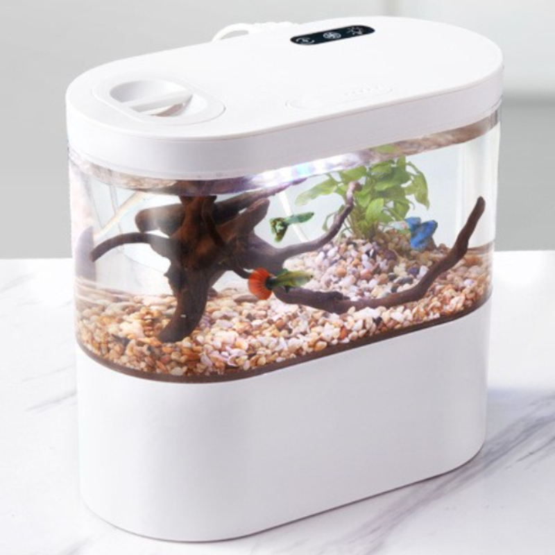 Betta Fish Tank - Креативный мини-аквариум для рабочего стола с