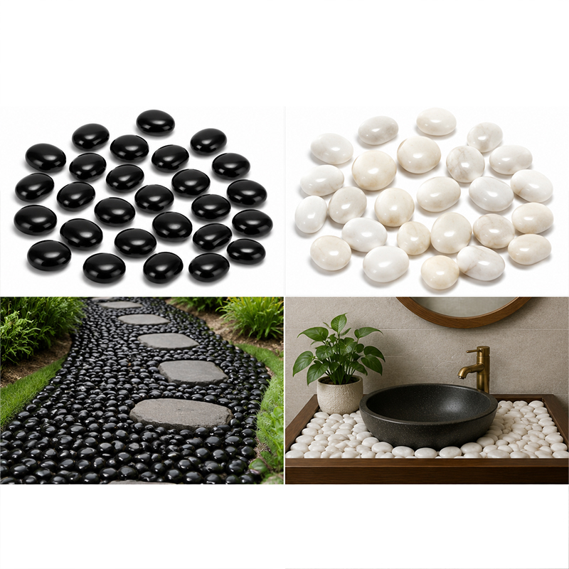 Бело-черные полированные речны – обзор и цена Fish Tank Gravel