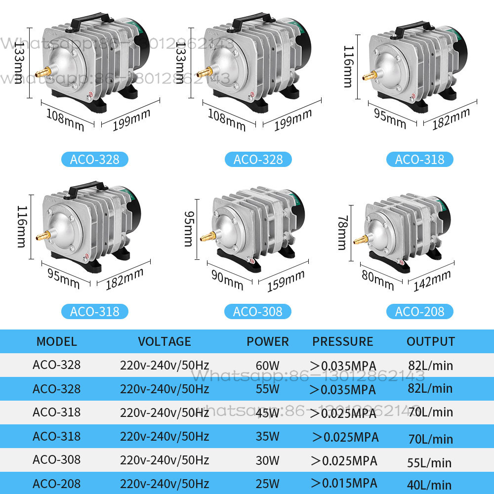 Компрессор для аквариума ACO-3 – обзор и цена Aquarium Pump