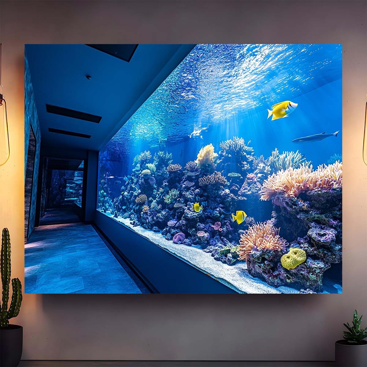 Яркий настенный гобелен с изоб – обзор и цена Fish Aquarium Home