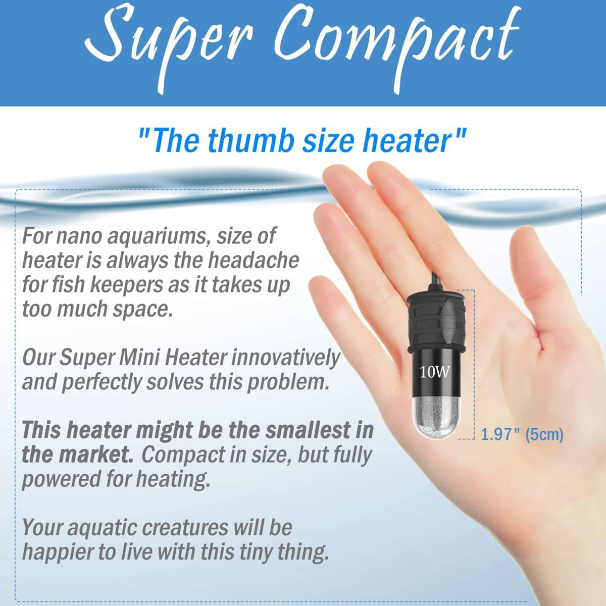 Регулируемый стержень для аква – обзор и цена Fish Tank Heater